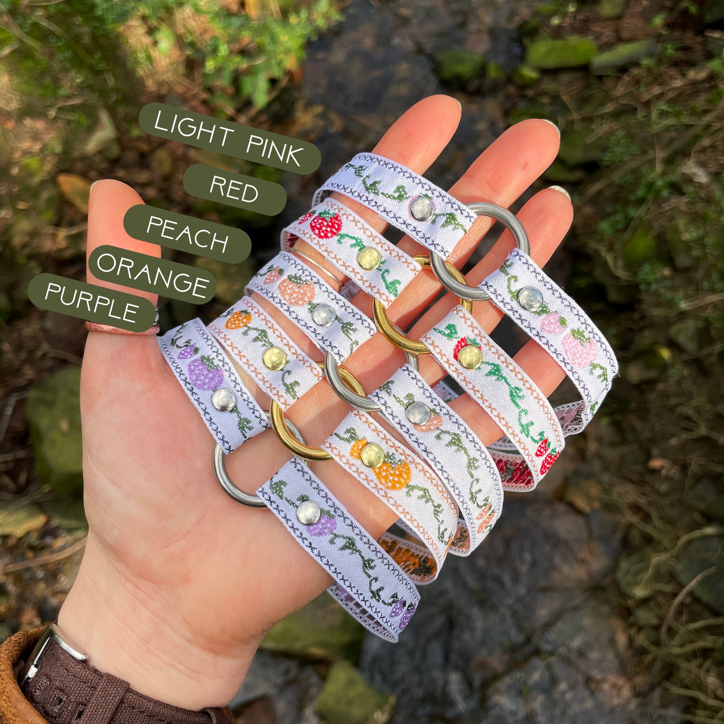 S T R A W B E R R Y ∘ E M B R O I D E R E D ∘ I D ∘ C O L L A R